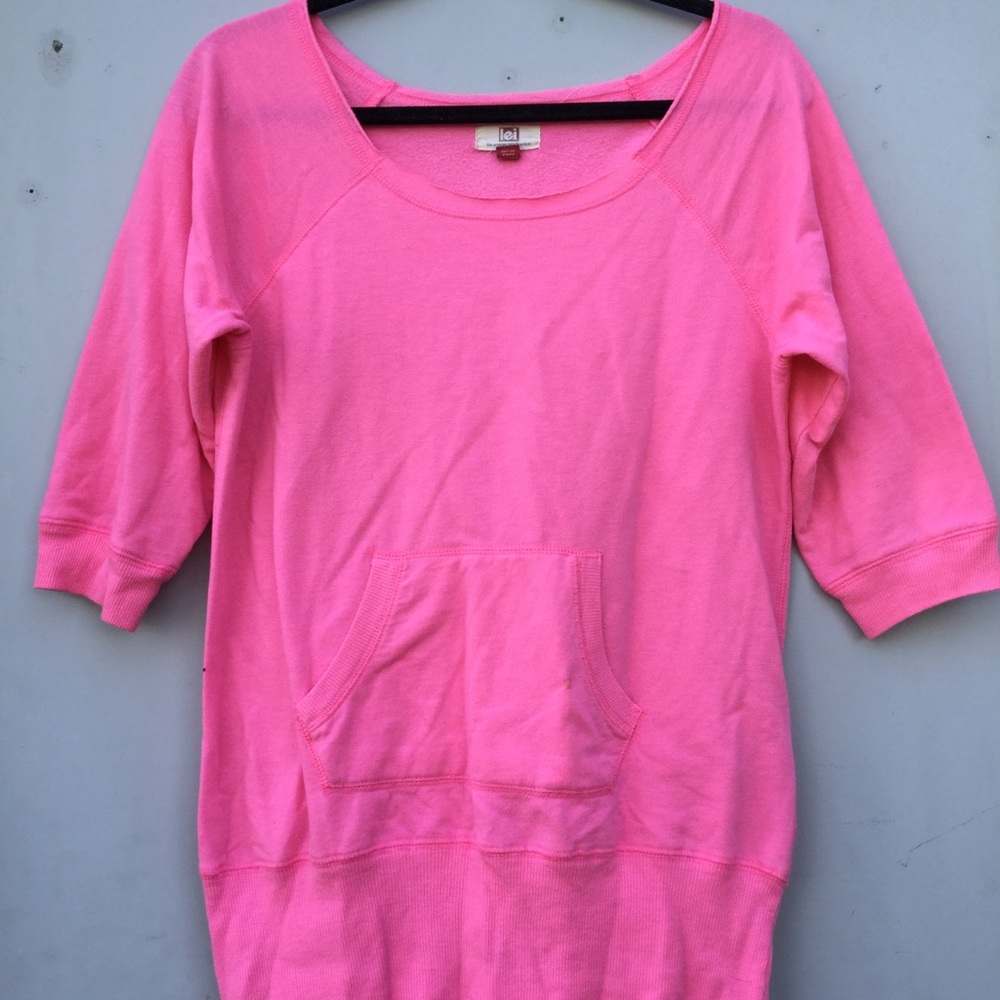 Pink casual sweater